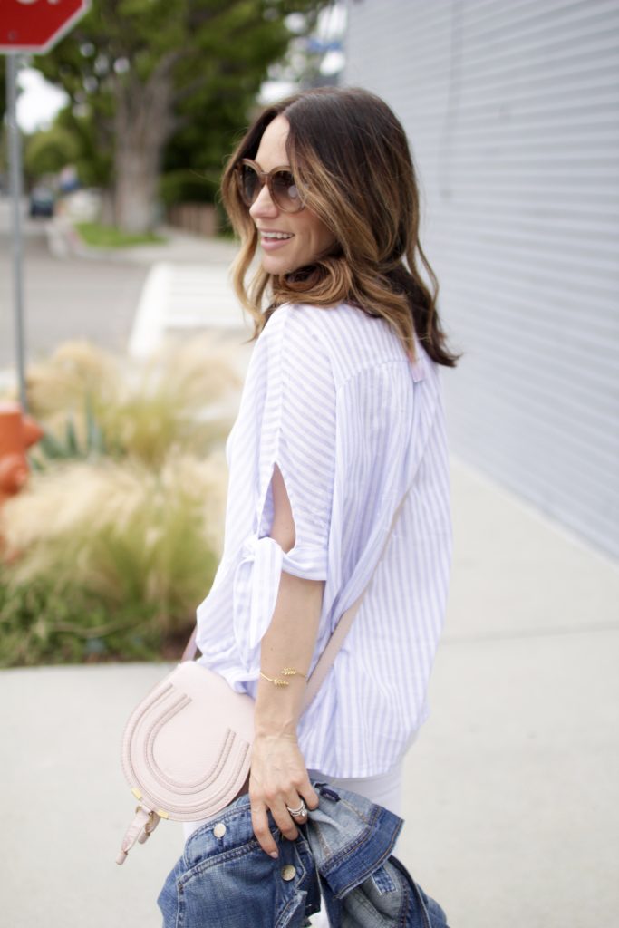 stripe shirt, itsy bitsy indulgences 