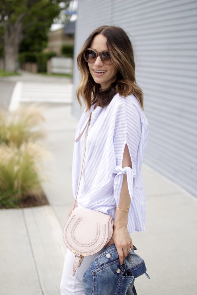 stripe top, itsy bitsy indulgences 