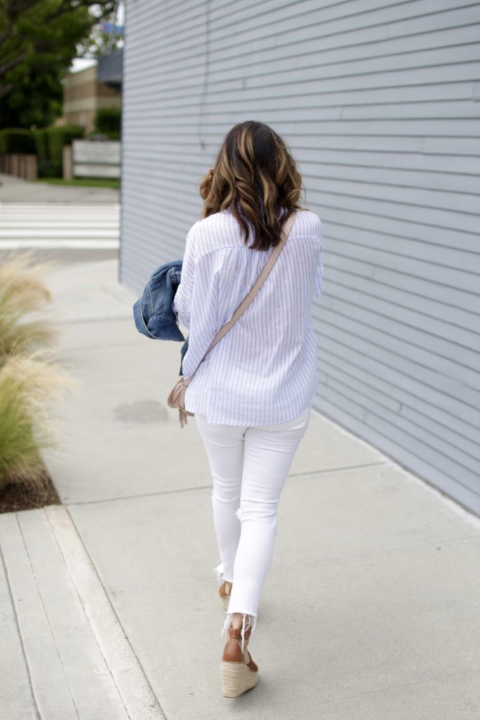 stripe top, itsy bitsy indulgences 