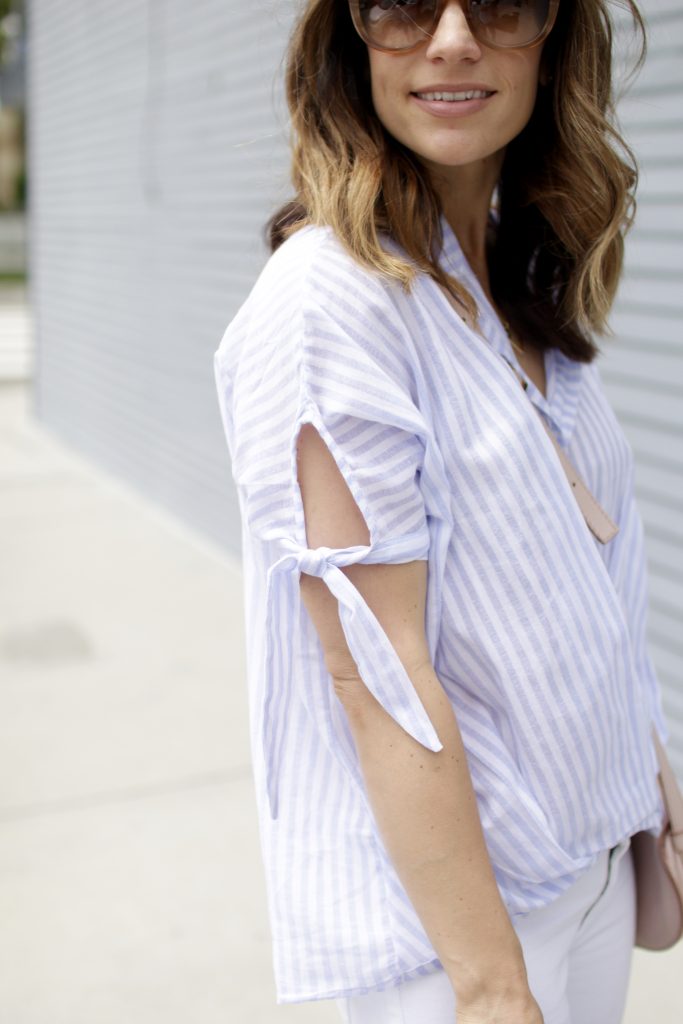 stripe shirt, itsy bitsy indulgences 