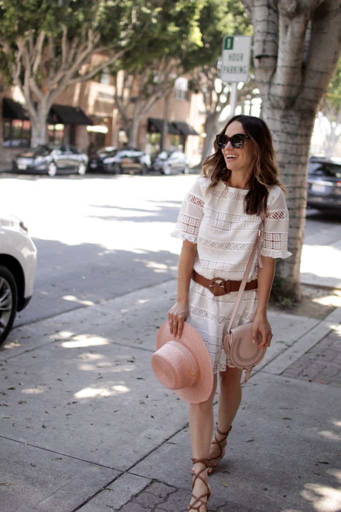 white lace dress, itsy bitsy indulgences 