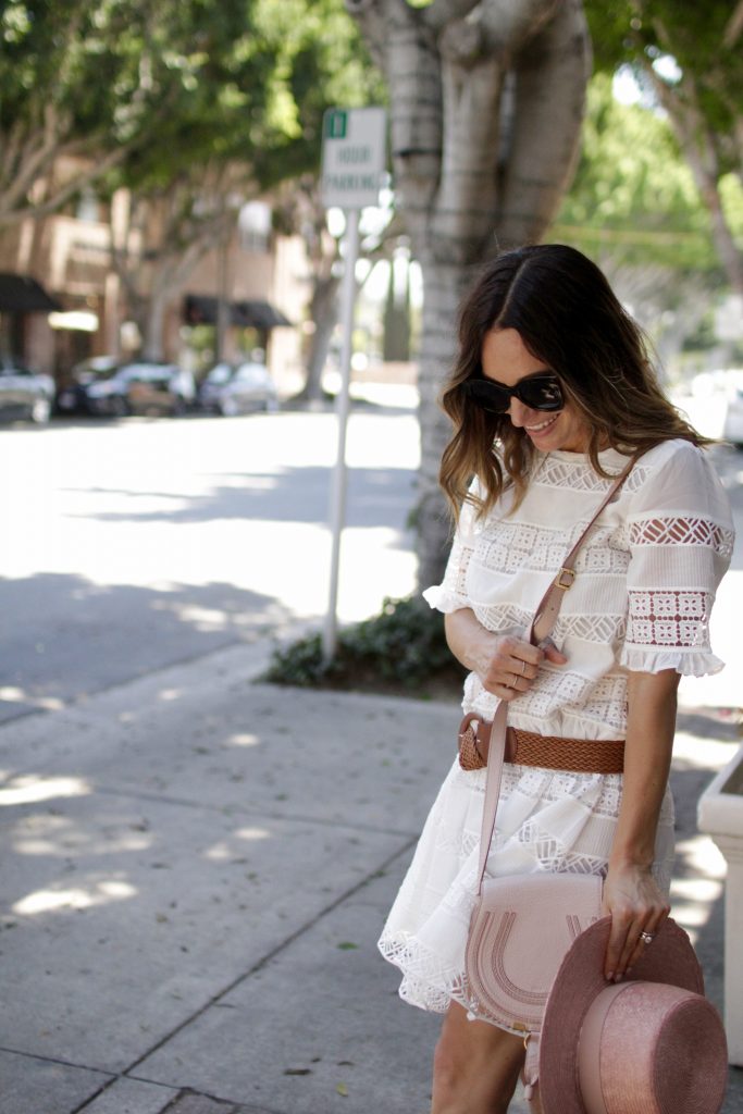 white lace dress, itsy bitsy indulgences 