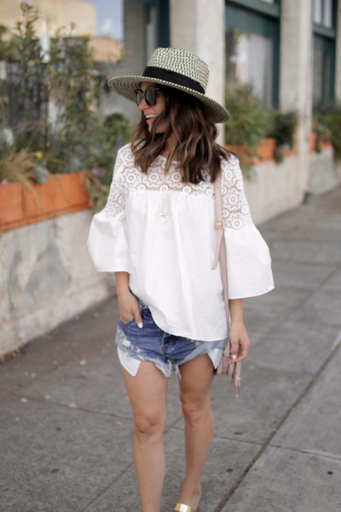 white lace top, itsy bitsy indulgences 