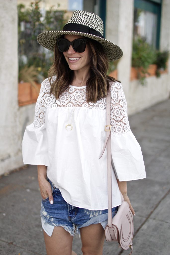 white lace top, itsy bitsy indulgences 