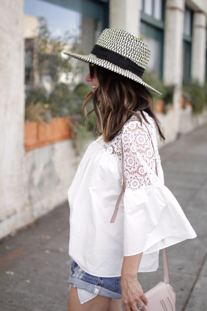 white lace top, itsy bitsy indulgences 