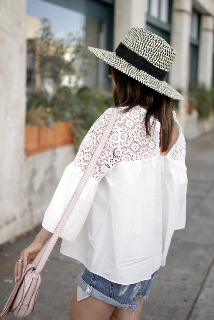 white lace top, itsy bitsy indulgences 