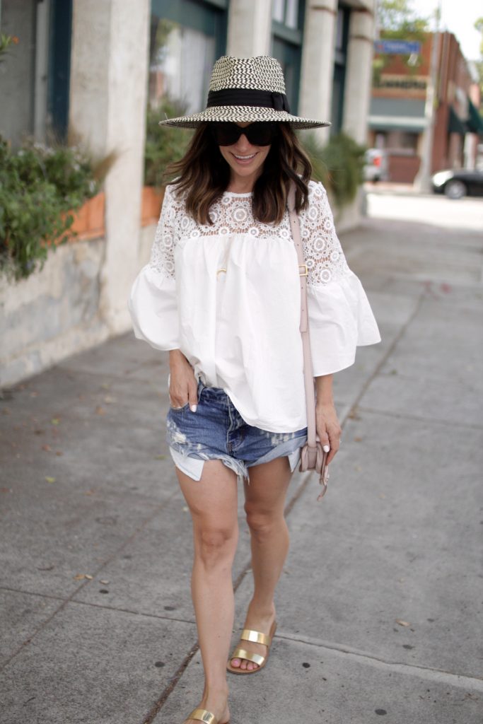 white lace top, itsy bitsy indulgences 