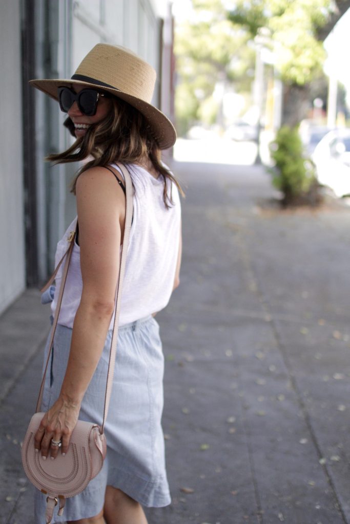 denim skirt, itsy bitsy indulgences 