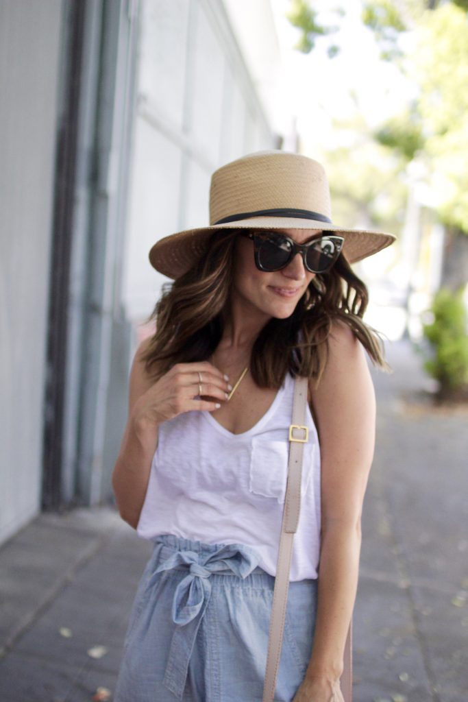 summer straw hat, itsy bitsy indulgences 