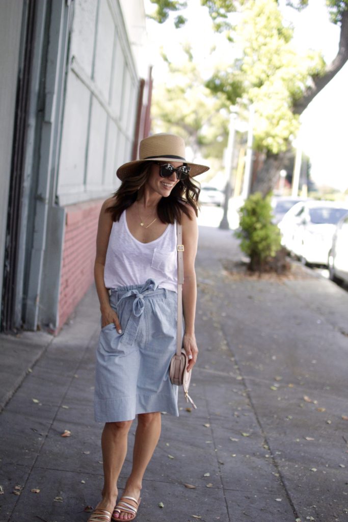 denim skirt, itsy bitsy indulgences 