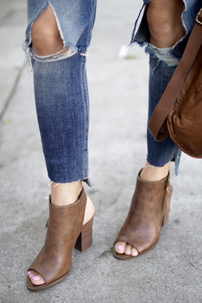 peep toe booties, itsy bitsy indulgences 