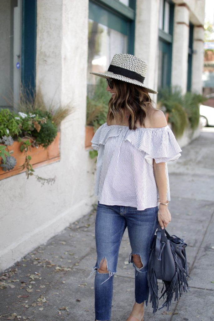 off the shoulder top, itsy bitsy indulgences