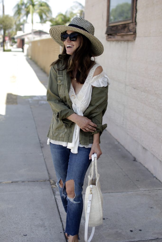 cold shoulder tank, itsy bitsy indulgences 