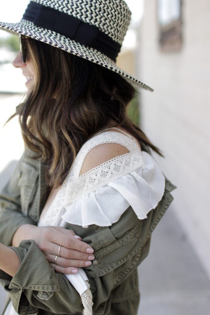 cold shoulder tank, itsy bitsy indulgences 