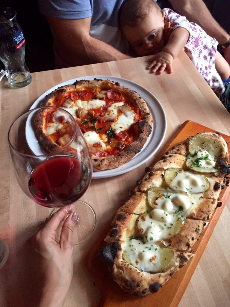 pizza + pinot, itsy bitsy indulgences 