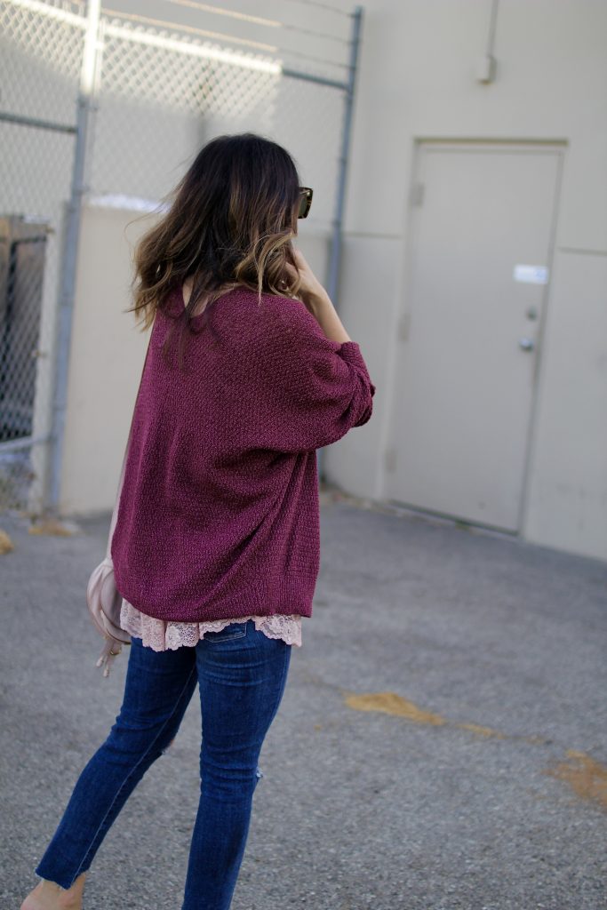 chunky cardigan, itsy bitsy indulgences 