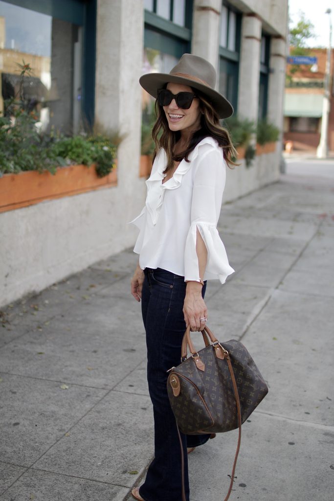 bell sleeves + flared jeans, itsy bitsy indulgences 