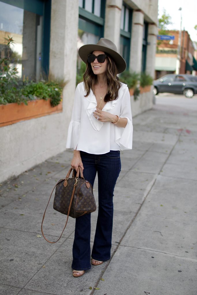 bell sleeves + flared jeans, itsy bitsy indulgences 