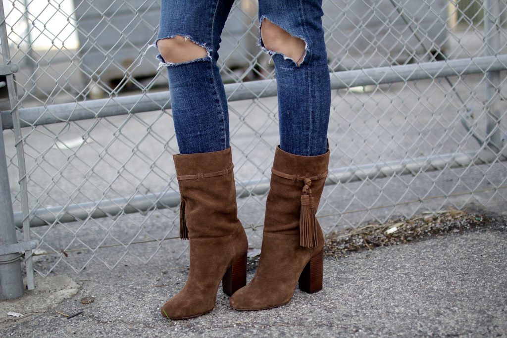 calf high slouchy booties, itsy bitsy indulgences 