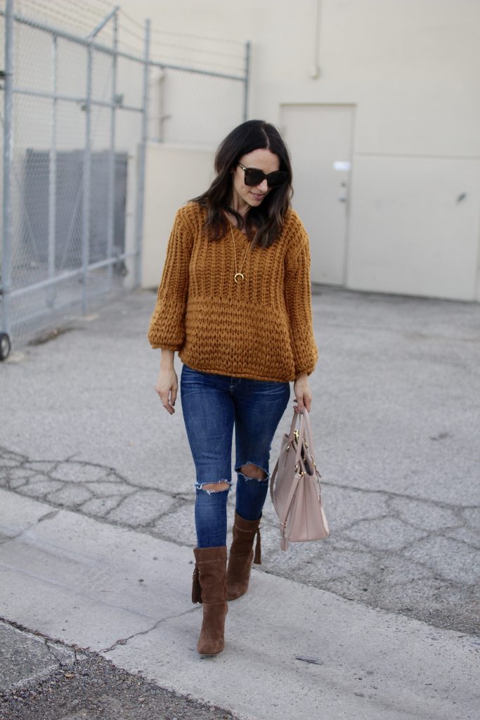 marigold sweater, itsy bitsy indulgences 