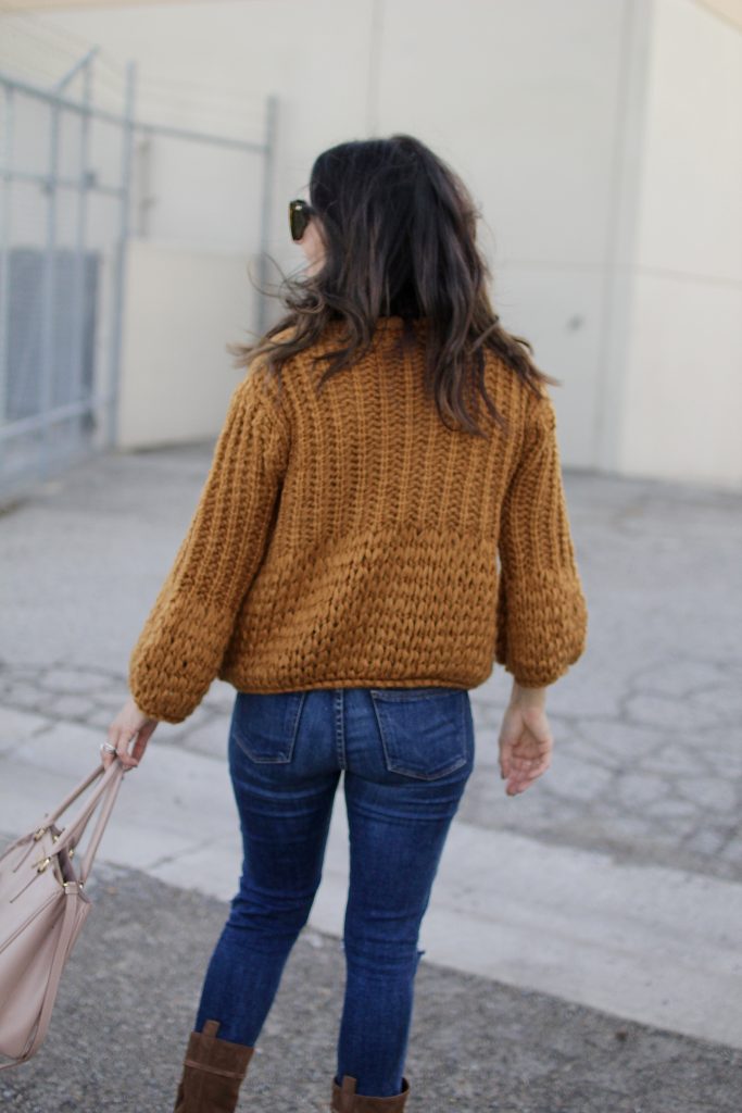 marigold chunky knit, itsy bitsy indulgences 