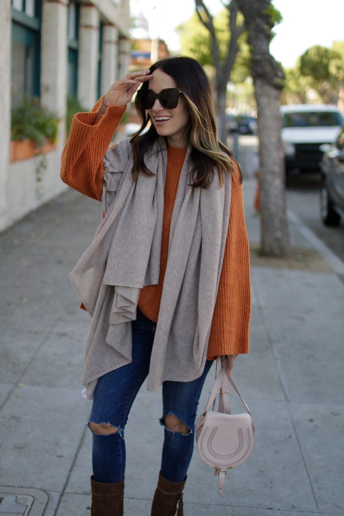 oversized cashmere scarf, itsy bitsy indulgences 