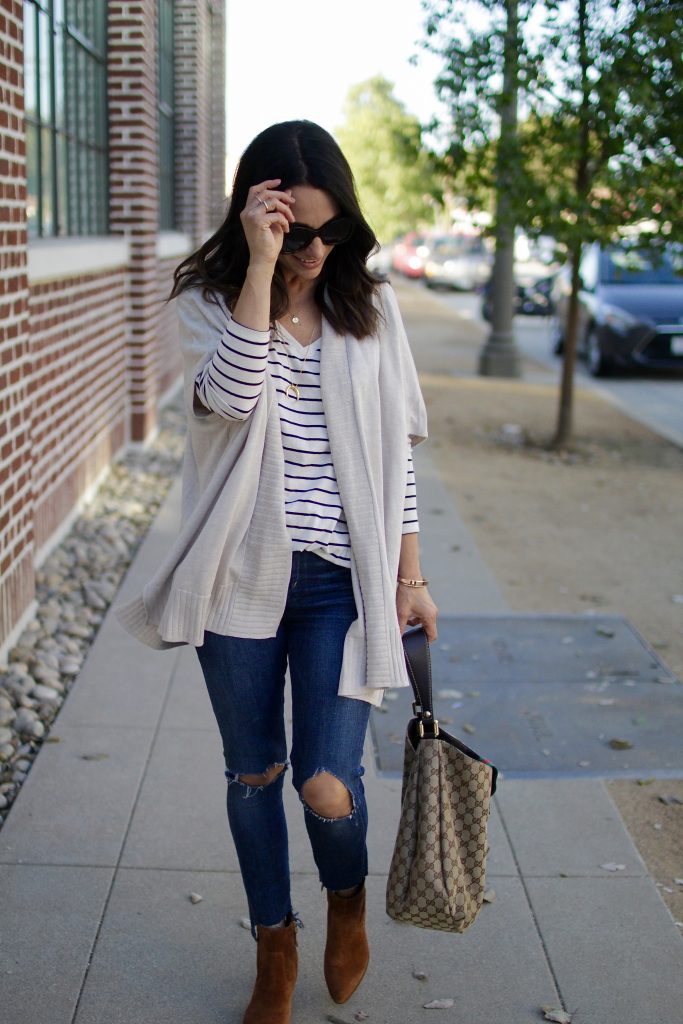 striped top for layering, itsy bitsy indulgences 