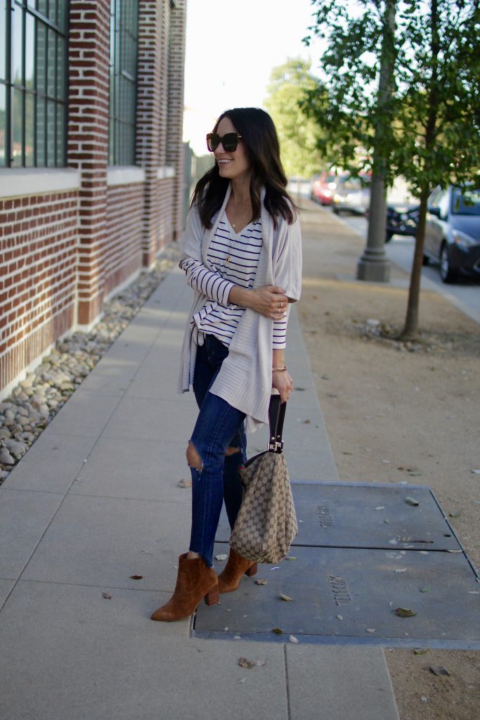 striped top for layering, itsy bitsy indulgences 