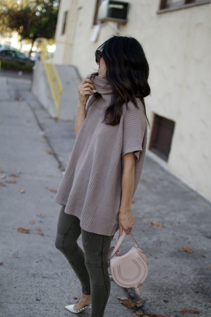 cozy knit poncho, itsy bitsy indulgences 