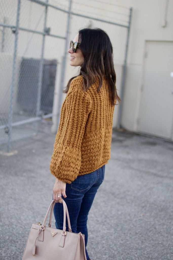 marigold chunky knit, itsy bitsy indulgences 