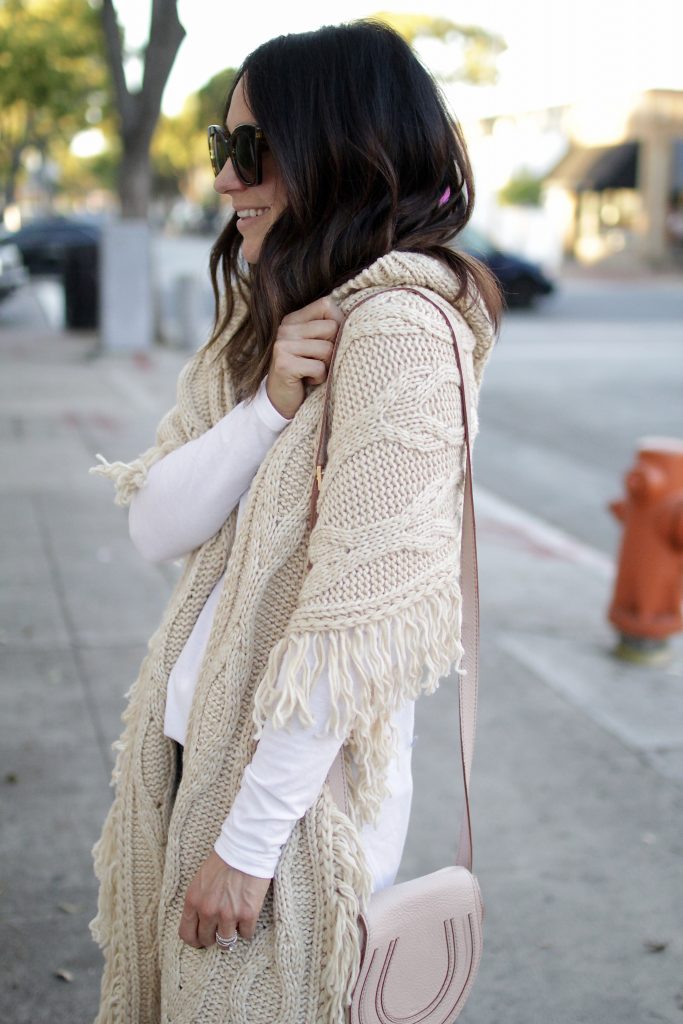 cozy chunky fringe wrap, itsy bitsy indulgences 