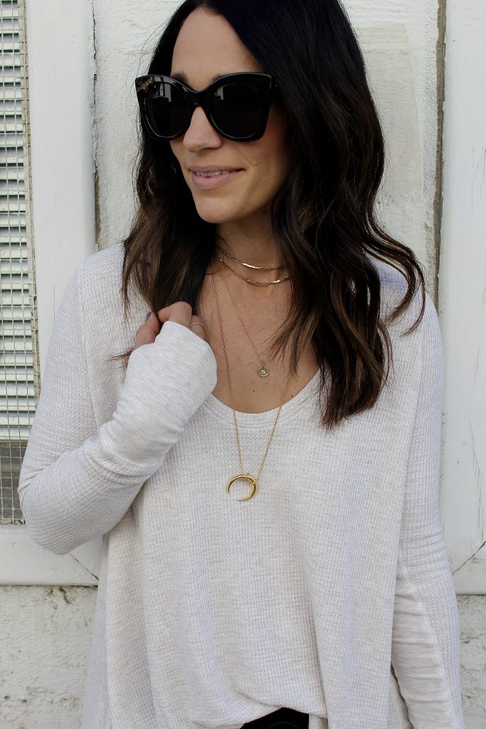 layered gold necklaces, itsy bitsy indulgences 