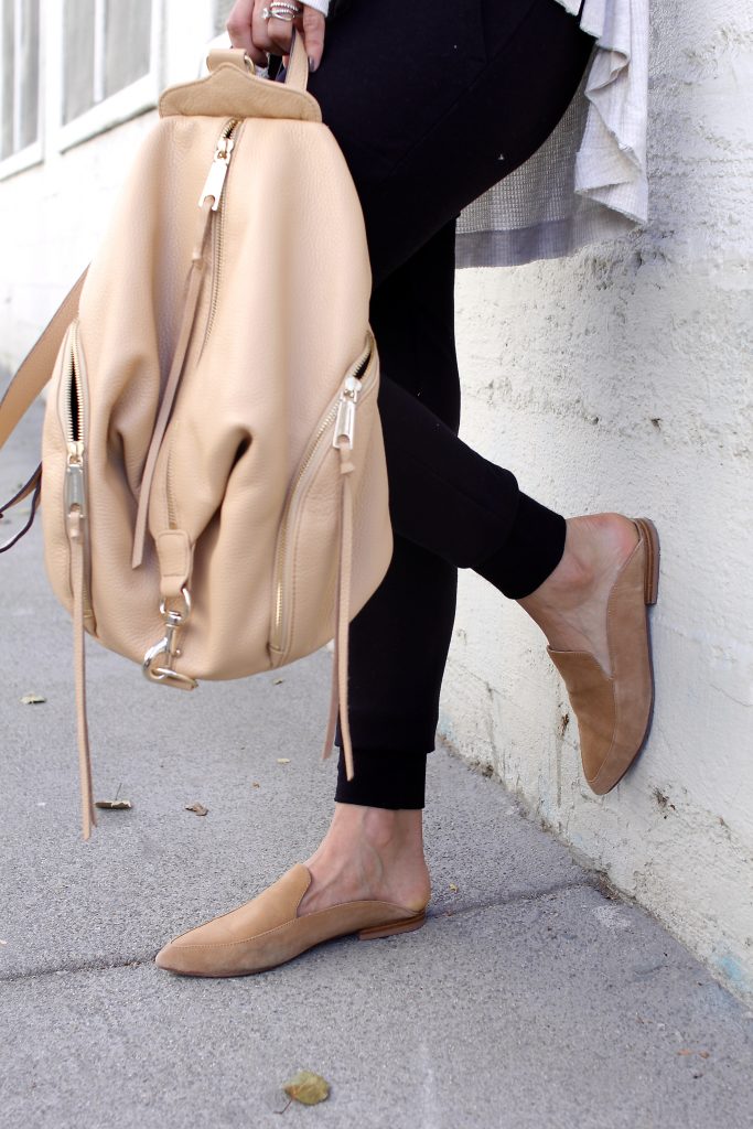 tan flat mules, itsy bitsy indulgences 