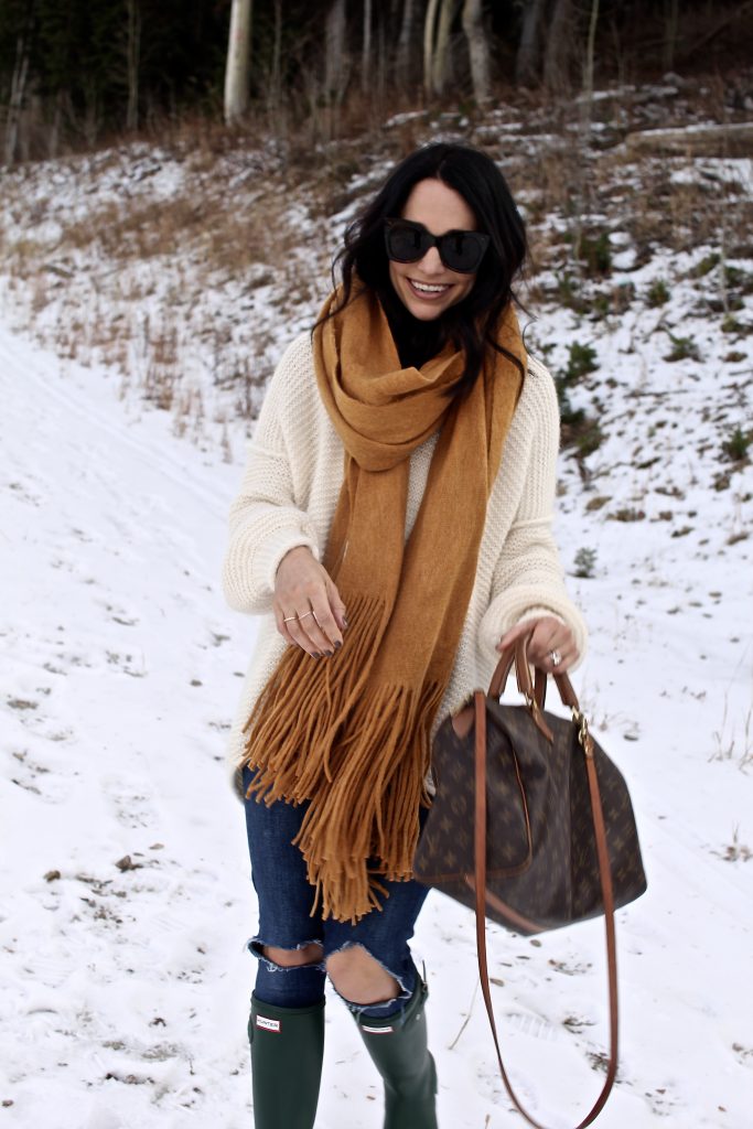 oversized scarf, itsy bitsy indulgences 