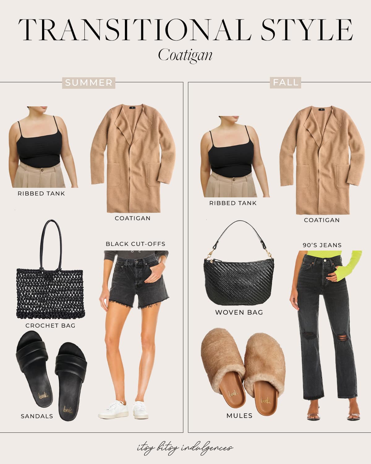 Transitional Style Part II || 6 Summer To Fall Outfits - Itsy Bitsy ...