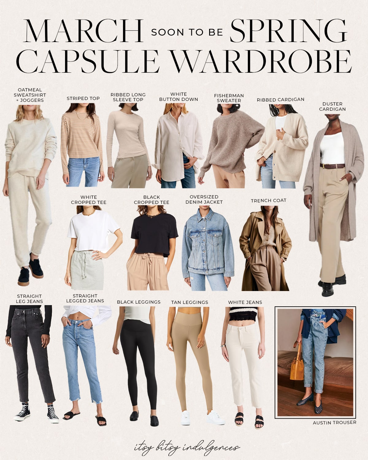 March's Capsule Wardrobe - Itsy Bitsy Indulgences