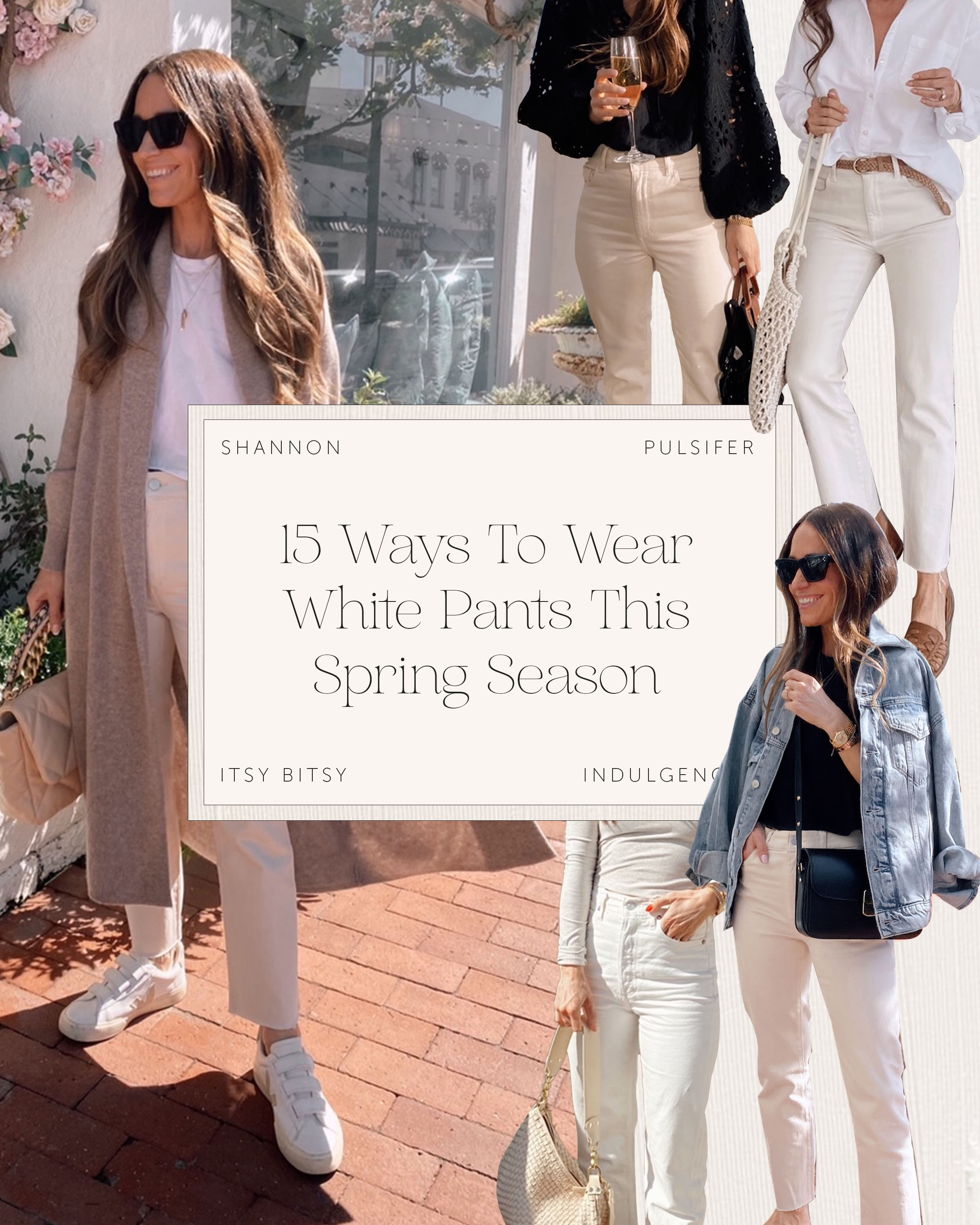 white pants Blogger 