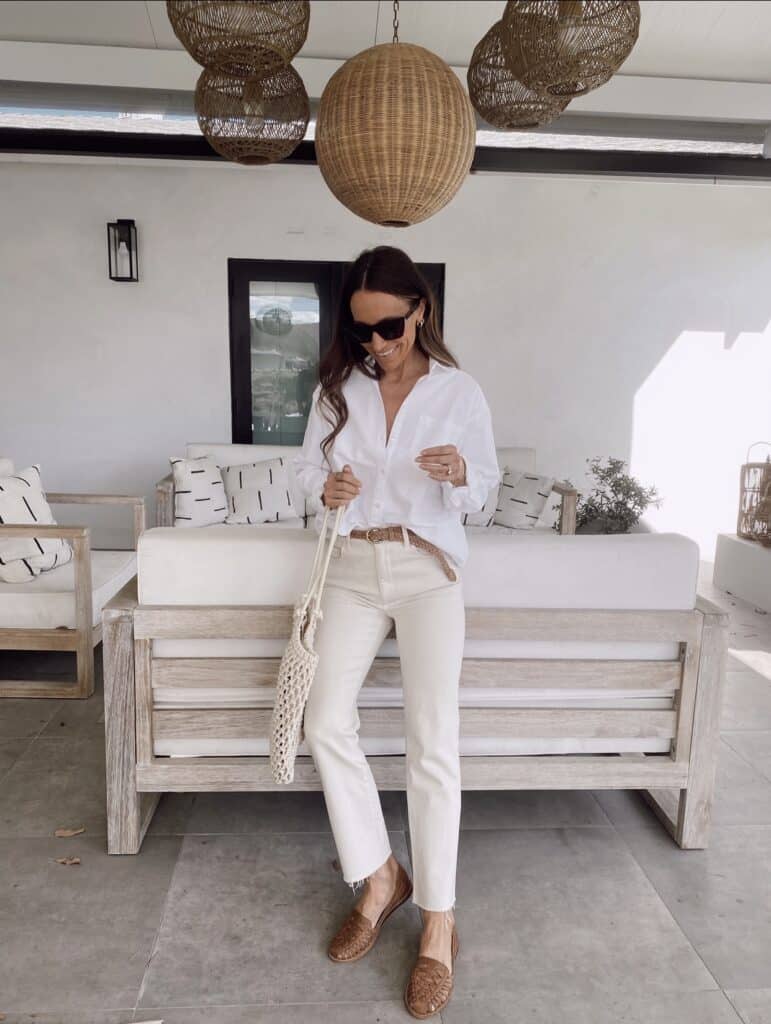 15 Ways I'm Wearing An Oversized White Button Down This Spring + Summer ...